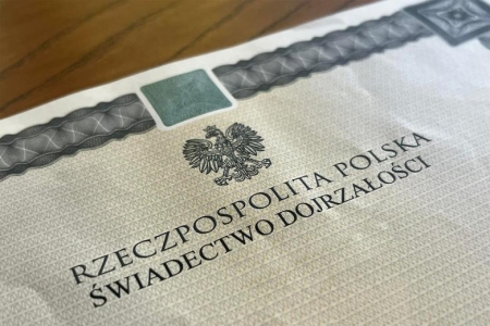 Świadectwa maturalne.